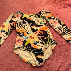 Floral One Piece Swim Suit